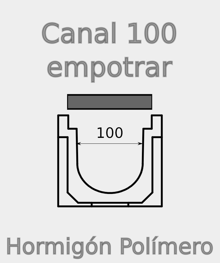Canal polímero de emportrar W100