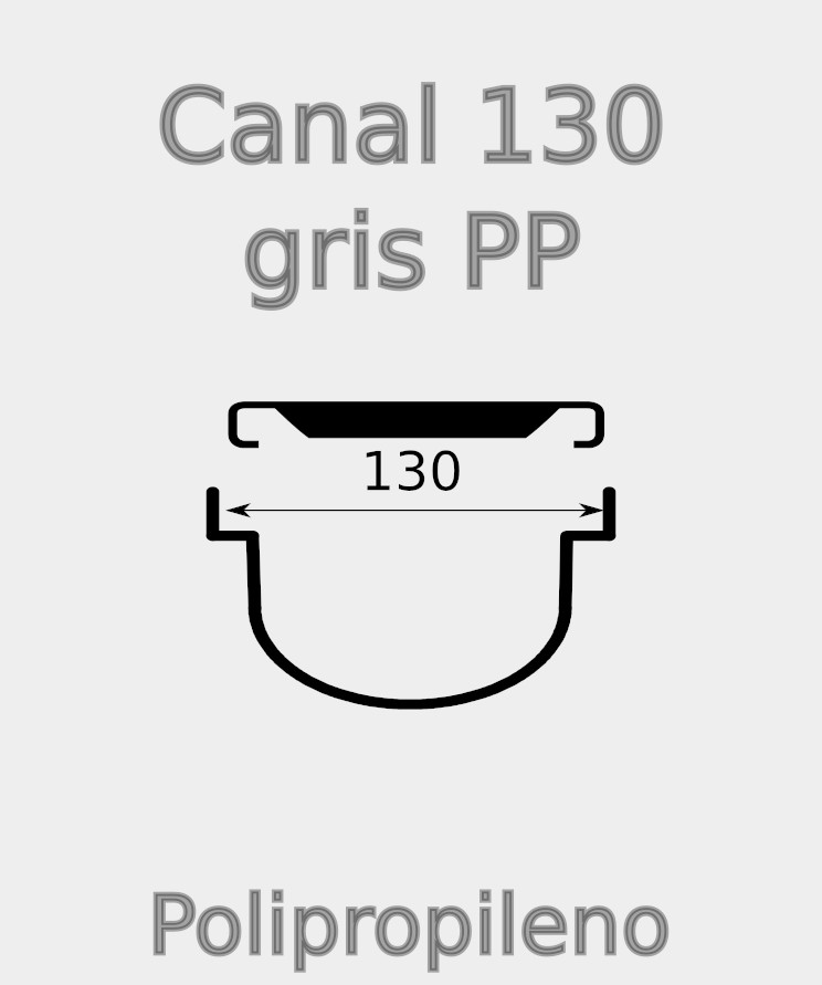 Canal PP130 gris